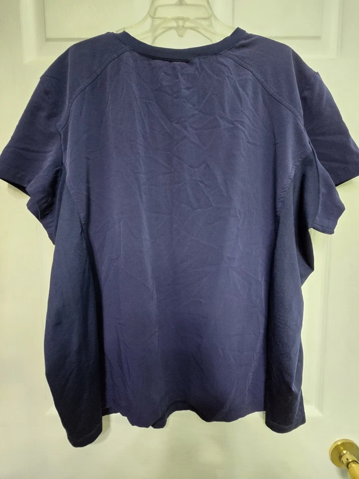 Marvella by White Cross 磨砂上衣 XL 码海军蓝带拉伸边-28.5 码/L 29 — 第 2/4 张图片