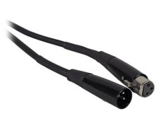 Rockville RCXFM20E-B 20 Foot Female to Male XLR Mic Cable Black 100 Copper