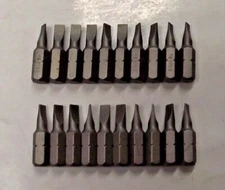 Bosch 2608521B68 0.6 x 4.5 Extra Hard Slotted x 1" Screw Bit Tips 20pcs.