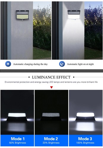 Solar Lamps Outdoor Lightinig Automatic Adjust Brightness Garden Street Lights - 第 14/25 張圖片