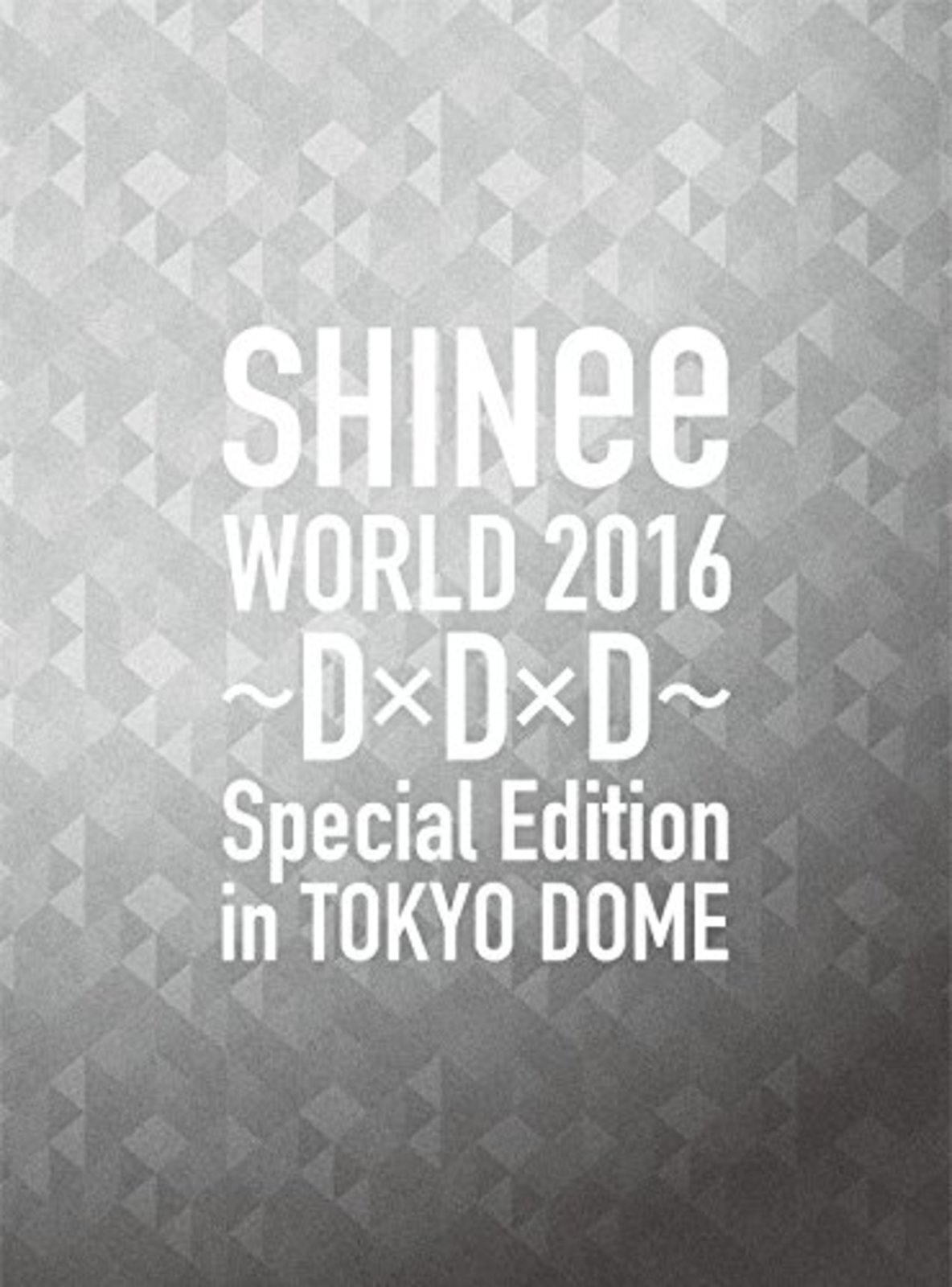 SHINee World 2016 D x D x D Special Edition In Tokyo Limited Edition Blu-ray