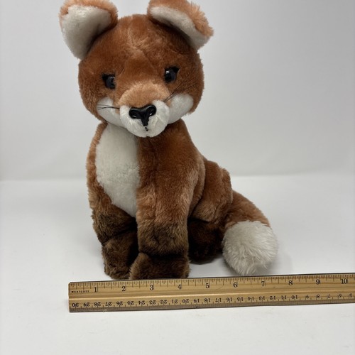 Peluche giocattolo vintage 1982 Dakin Baby Red Fox realistico 12" - Foto 13 di 13