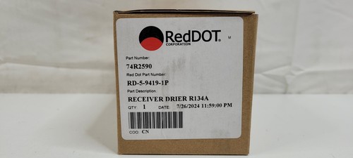 AC Receiver Drier for E-6100 E-9725 R-4500 R-6101 R-9727-3 R-9777 Units 74R2590 - Picture 6 of 6