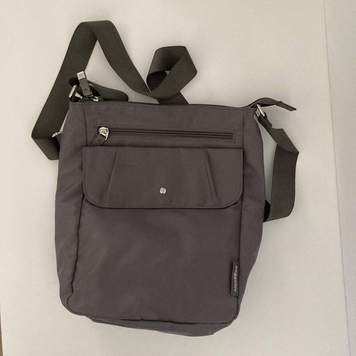 Baggallini Gray Sling Travel Hiking Biking Bag Baggallini TruNylon Multi Pocket Sling Bag | QVC - YouTube main image 2