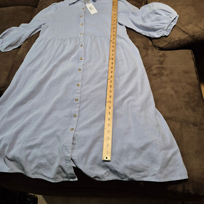 blue babydoll dress with collar BABYDOLL DENIM DRESS  Moda Lula Boutique