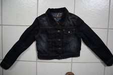 Dark Blue w/Faded Areas BUFFALO Metal Button Front Jean Jacket Girls 14