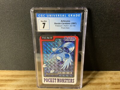 CGC 7 Articuno Prism Holo 1997 Pocket Monsters Carddass Pokemon NM