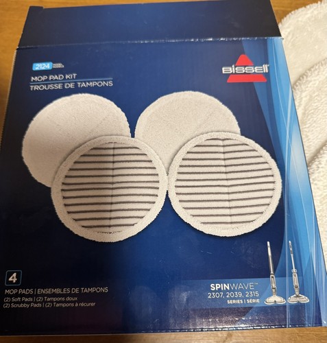 Bissell Spinwave Wischpad Set 2 Scrubby & 3 weiche Ersatzpads 5 insgesamt Neu - Bild 2 von 2