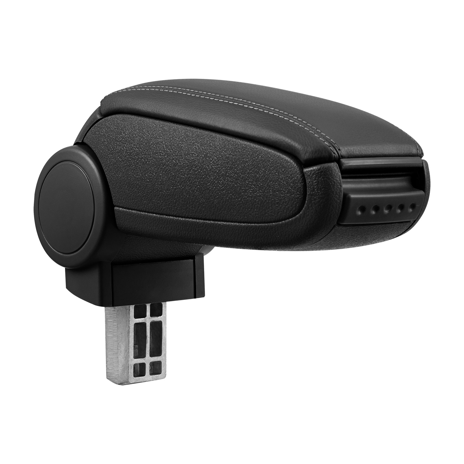 Cuscino Protettivo Per Auto In Morbida Pelle – Poggia Ginocchia E Gomito Per Console Centrale – Accessorio Universale Interni (Nero E Bianco)