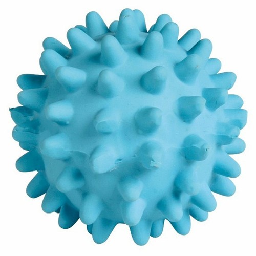 Trixie Latex Spiky Hedgehog Squeaky Ball disponibile in giallo, corallo, rosso e blu - Foto 5 di 5