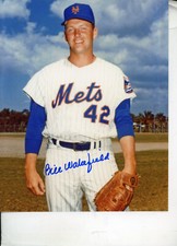 Bill Wakefield Autographed 8x10 New York Mets Free Shipping  