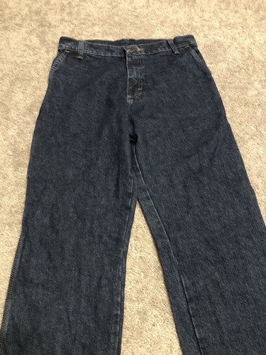 Wrangler Boys Junior Size 14 Regular Carpenter Utility Pants Blue Denim Jeans - Picture 6 of 19