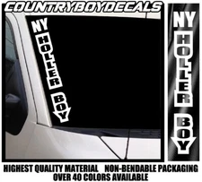HOLLER BOY State 22" Vinyl Decal Sticker Diesel Truck Country Creek Squad Car HB