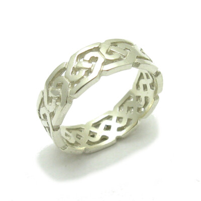 Stilvoller Sterling Silber Ring gepunzt echt massiv 925 Keltenband Kaiserin