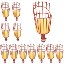[12-Pack] Fruit Picker Basket | Heavy Duty Fruit Picking Tool, Basket Only