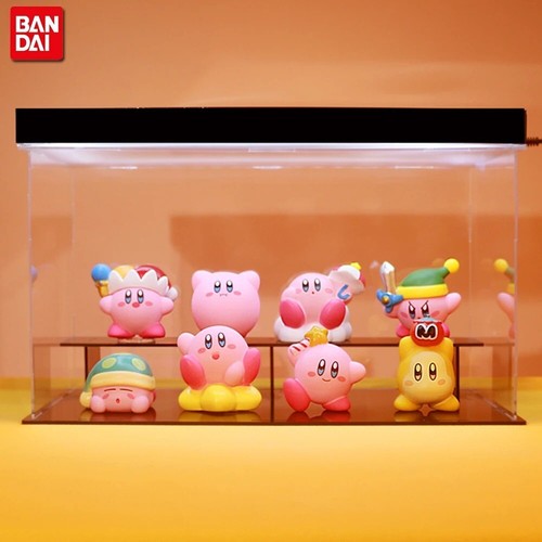 Kirby Anime Carino Cartone Animato Rosa Kirby Mini Figure Collezione Decorativa Modello Giocattolo - Foto 3 di 13