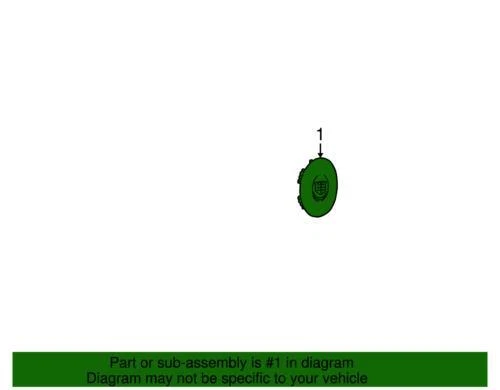 Original GM 2004-2006 Cadillac Botón Estilo Tapa Central Cresta Corona Logo 09594878 Foto 2 de 2