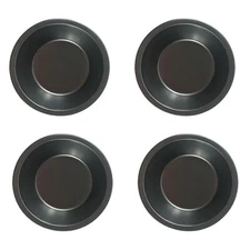 4 Pack Small Pie Baking Pans 5 Inch Nonstick Mini Pie Plates Small Round Carb...