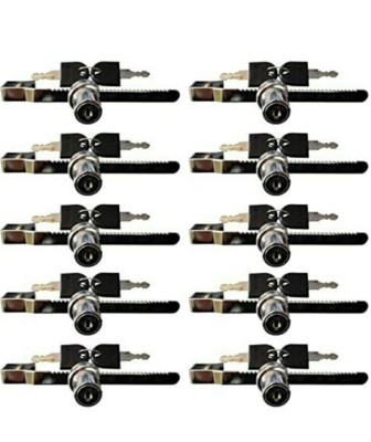 Admiral Locks Sliding Glass Case Ratchet Lock, (Pack of. 10)