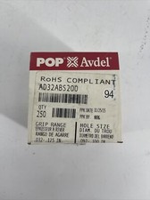 Pop Avdel AD32ABS200 Aluminum Blind Rivet 250 Count .097-.100"