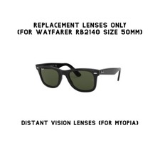 Ray-Ban Wayfarer RB2140 50mm Replacement Lenses Tinted Distant Vision Lenses