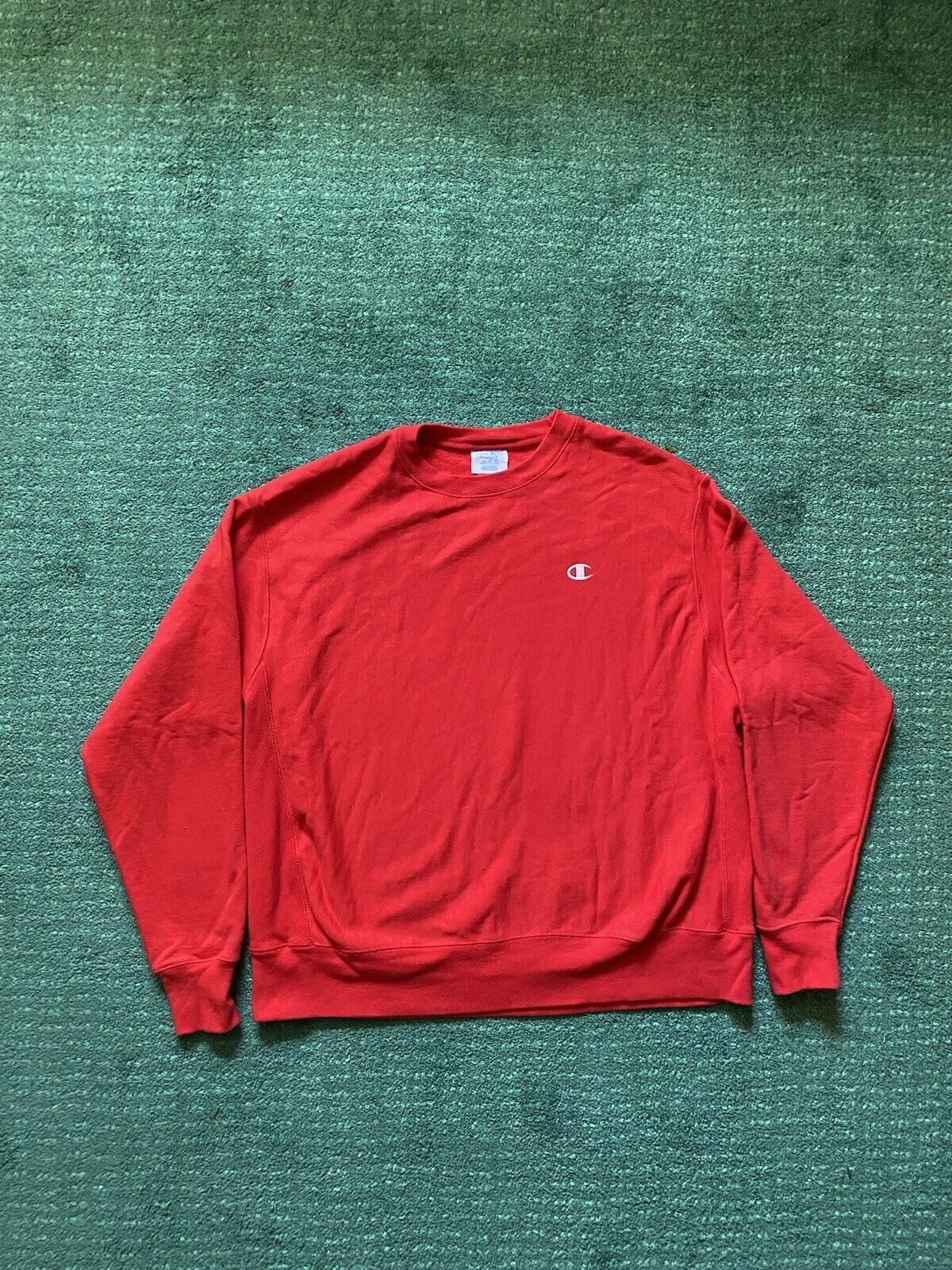 Vintage 1990’s Champion Reverse Weave Red Crewnec… - image 1