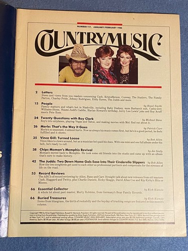 Vintage Country Music Magazine Merle Haggard Issue 117 January / February 1986 - Picture 3 of 7