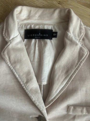 LIEBESKIND: Design - Sweatshirt-Jacke/ Blazer in Größe M = 36/ 38: Beige-Rose - Bild 7 von 11