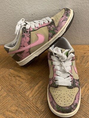 NIKE DUNK LOW FLORAL PRINT 2007 YOUTH GS 309601-153