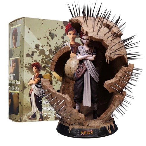 20CM Anime Naruto Dieci Anni di Cento Ninja Gaara Grande Zucca Modello Decorativo - Foto 7 di 23
