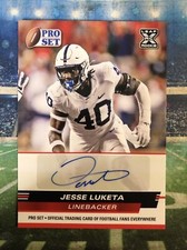 JESSE LUKETA 2022 Leaf Pro Set BLUE AUTO #PSAEB1 RC Penn State /Arizona Cardinal