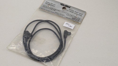 Cable synchro de flash avec fiche Rollei neuf pour Rolleiflex, longueur 40cm - Zdjęcie 5 z 5