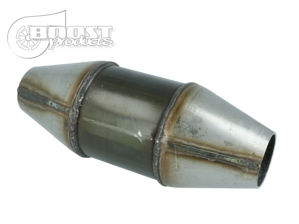 catalizzatore sportivo 100 celle kat metallico acciaio universale tuning auto - Immagine 3 di 4