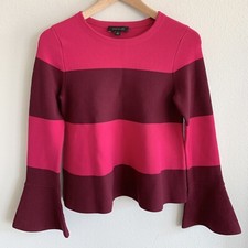 Ann Taylor Color Block Sweater XS