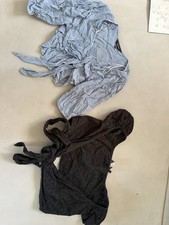 Glassons Tie Front Tops Size 14 Bundle Of 2 Blue Black 