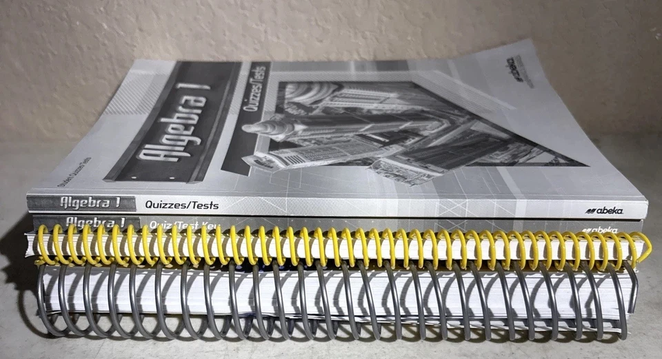 4 Books-Abeka Algebra 1 2nd Ed Solution Key Quiz & Test For Student And Teacher  - Image 3 of 4