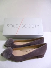 NEW Sole Society Mirem Dusted Plum Heels Woman's Size 9.5 M