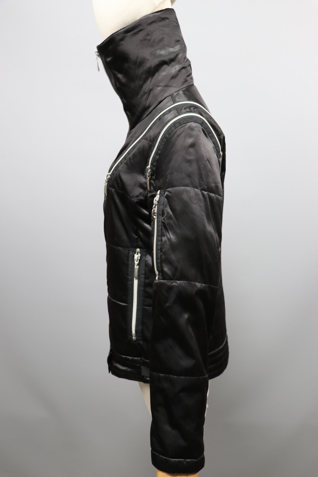 ESCADA SKI Elements Black Satin-Polyester  Zip Ja… - image 6