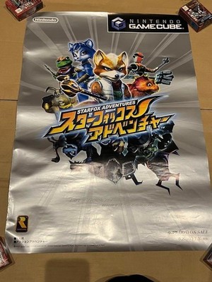 Nintendo GameCube Star Fox Adventures B2 Size Poster Promotional Not for Sale