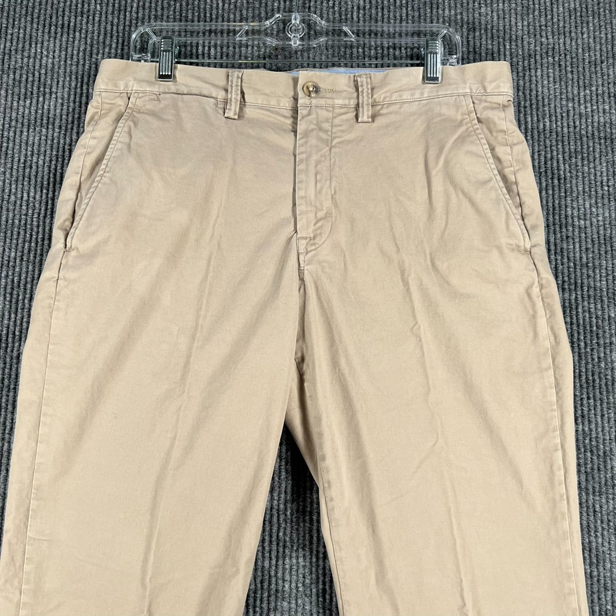 Polo Ralph Lauren Chino Pants Mens 33x32 Beige Stretch Straight