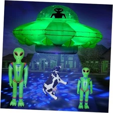 Alien Party Decorations 4.2FT Hanging Alien Alien ufo cow abduction inflatable