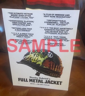 Full Metal Jacket Movie W-Gunner Sergeant R. Lee Ermey Tabletop Display Standee