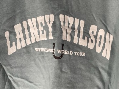 Lainey Wilson Whirlwind Tour 2025 XL Sage Green Crew Neck Sweatshirt BRAND NEW