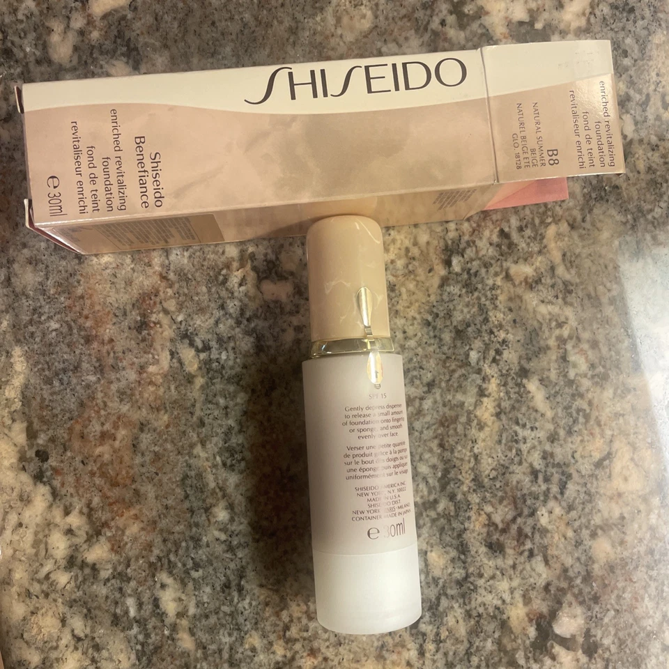 SHISEIDO BENEFIANCE ENRICHED REVITALIZING FOUNDATION B8 NATURAL SUMMER BEIGE - Image 4 of 4