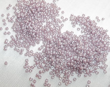 Miyuki Glass Seed Beads 15/0 Rocaille, Opaque Luster Lavender - 15 Gr