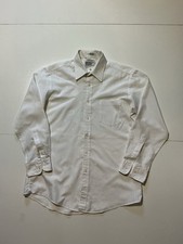 Vintage 80s YSL Yves Saint Laurent Monogram White All Over Print Dress Shirt