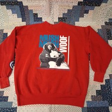 90s Vintage Trans-Antarctica Expedition Sweatshirt XL Red Mush Woof USA Made
