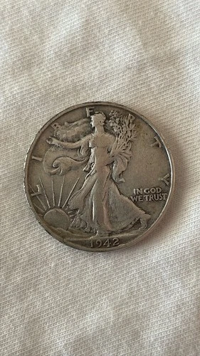 1942-S Liberty Walking Half Dollar 50C Silver Circulated Business Strike Coin