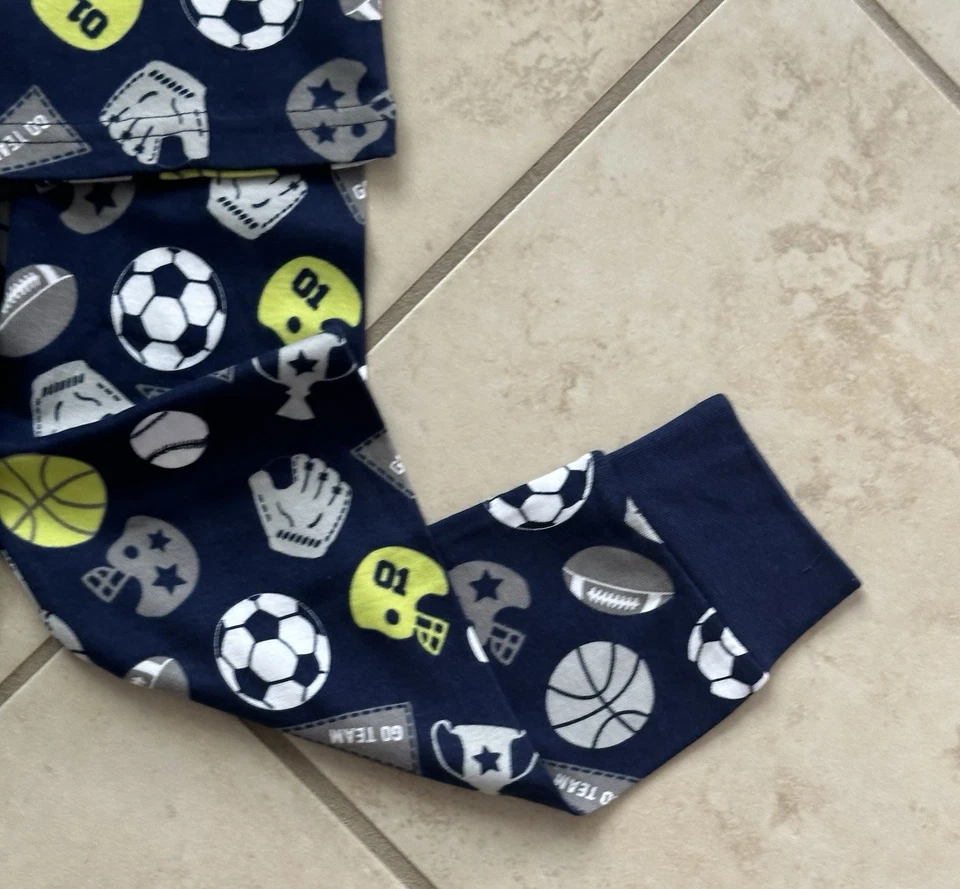 Gymboree Niño Talla 6 Manga Corta Parte Superior Pierna Larga Pantalones Deportes Gimnasios Azul Marino Nuevo con Etiquetas Foto 3 de 3