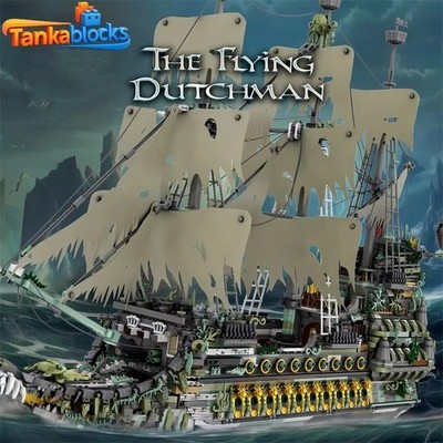 The Flying Dutchman Pirate Ship Building Blocks Ghost Ship Model Bricks